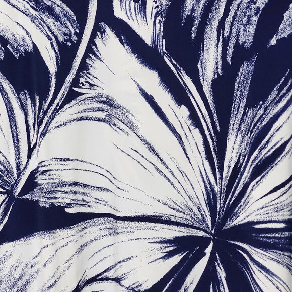 J Valdi Women's Tunic Swimsuit Cover-up ~ Navy Blue and White ~ Size XL ~ - Picture 4 of 5